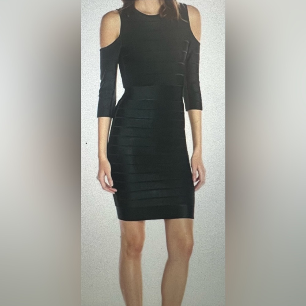 French connection bodycon bandage dress - green